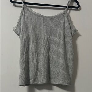 Soma Gray Camisole with Lace Detail